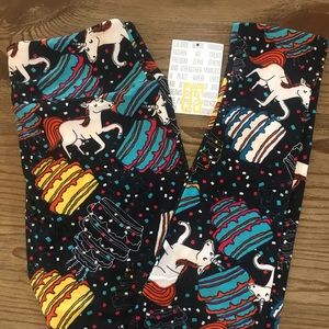 LuLaRoe One Size Limited Edition Birthday Leggings